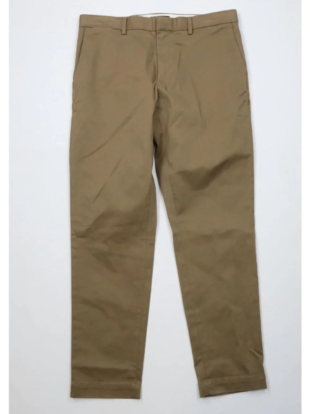New Banana Republic Mens 34x32 Mason Athletic Tapered Leg Fit Chino Pants Brown